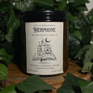 Hermione | Book Candle | Handmade Candle | Pet-Friendly Candle | 7.5 oz