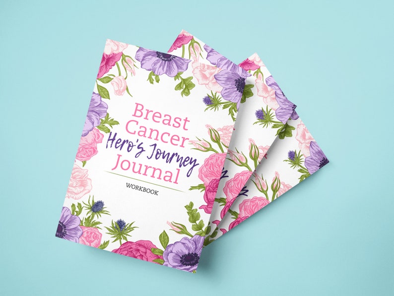 Breast Cancer Journal Printable, Hero’s Journey Workbook, Healing Support Journal, Emotional Wellness, PDF Survivor Gift image 7