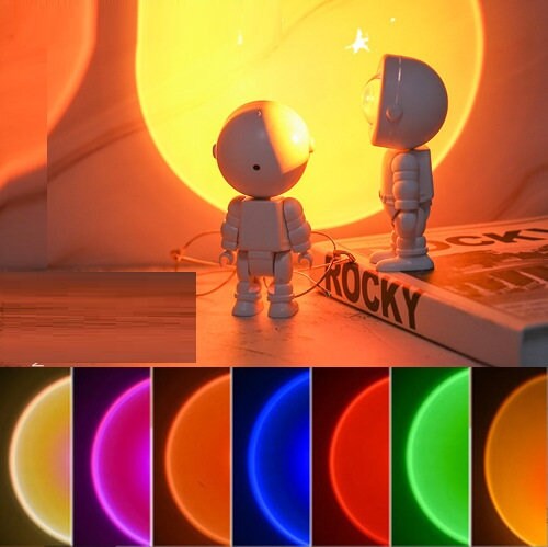 Ilso Star Projecteur Astronaute - Veilleuse - Lampe Kinder - Ciel Étoilé -  LED