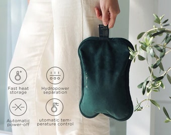 Rechargeable Hot Water Bottle Bag with Belt and Cover for Pain