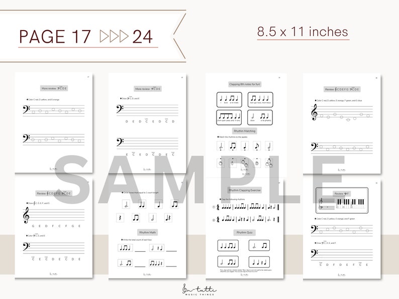 MUSIC WORKSHEETS Notespeller for Piano Piano Worksheets Rhythm Exercise ...