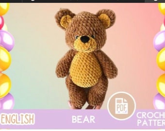 Crochet Bear / Teddy Toy Pattern PDF
