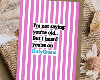 Funny cheeky card for Mum, Nan, sister, girlfriend, bestie | inappropriate adult humour |  offensive birthday card | sarcastic
