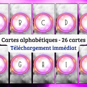Alphabet format PDF à imprimer : Cartes alphabétiques à télécharger