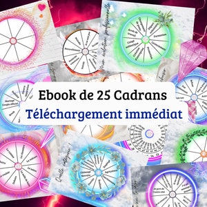 Ebook of 25 divinatory support boards in French, PDF to print