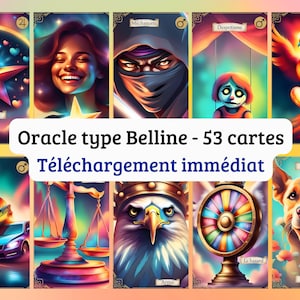 Oracle Les rêves du Belline format PDF à imprimer : 53 Cartes divinatoires | tarot numérique à télécharger | français