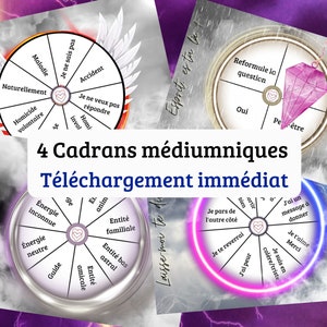 Divinatory Boards for Dowsing & Clairvoyance - Complete Kit of Easy Clairvoyance in French, Ideal for Beginners, medium communication
