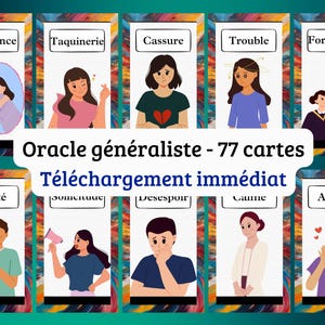Oracle mes nuances PDF à imprimer : 77 Cartes pour approfondir tes émotions | tarot numérique à télécharger | français