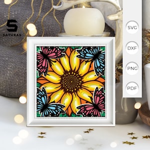 Caixa de sombra de borboleta floral 3D SVG, borboleta floral recortada em papel 3D SVG, borboleta 3D SVG, caixa de sombra de animal, silhueta Cricut