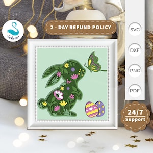3D SVG Easter Shadow Box, Easter Papercut Layered 3D Svg, Easter 3D Svg, Easter Shadow Box, Cricut Silhouette  14