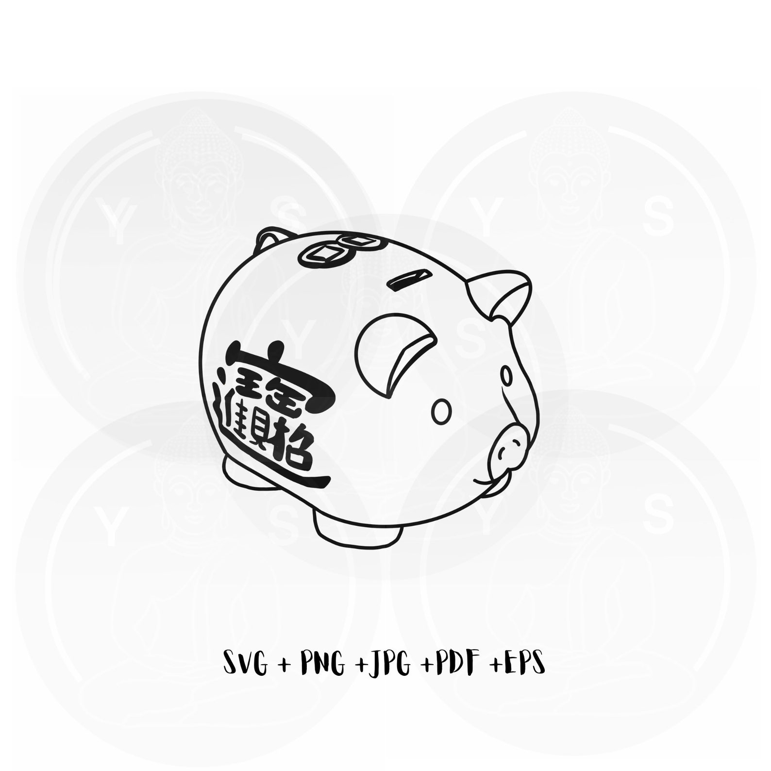 Pig Money Box Handdrawn Clipart Svg/ Png Jpg Pdf Eps/cricut/ Etsy UK