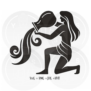 Aquarius-12 star signs/zodiac signs clipart Svg Png Jpg Pdf/Cricut/ Silhouette/Cut File/Clipart/Vector Files/Astrology Art/Digital Downloads