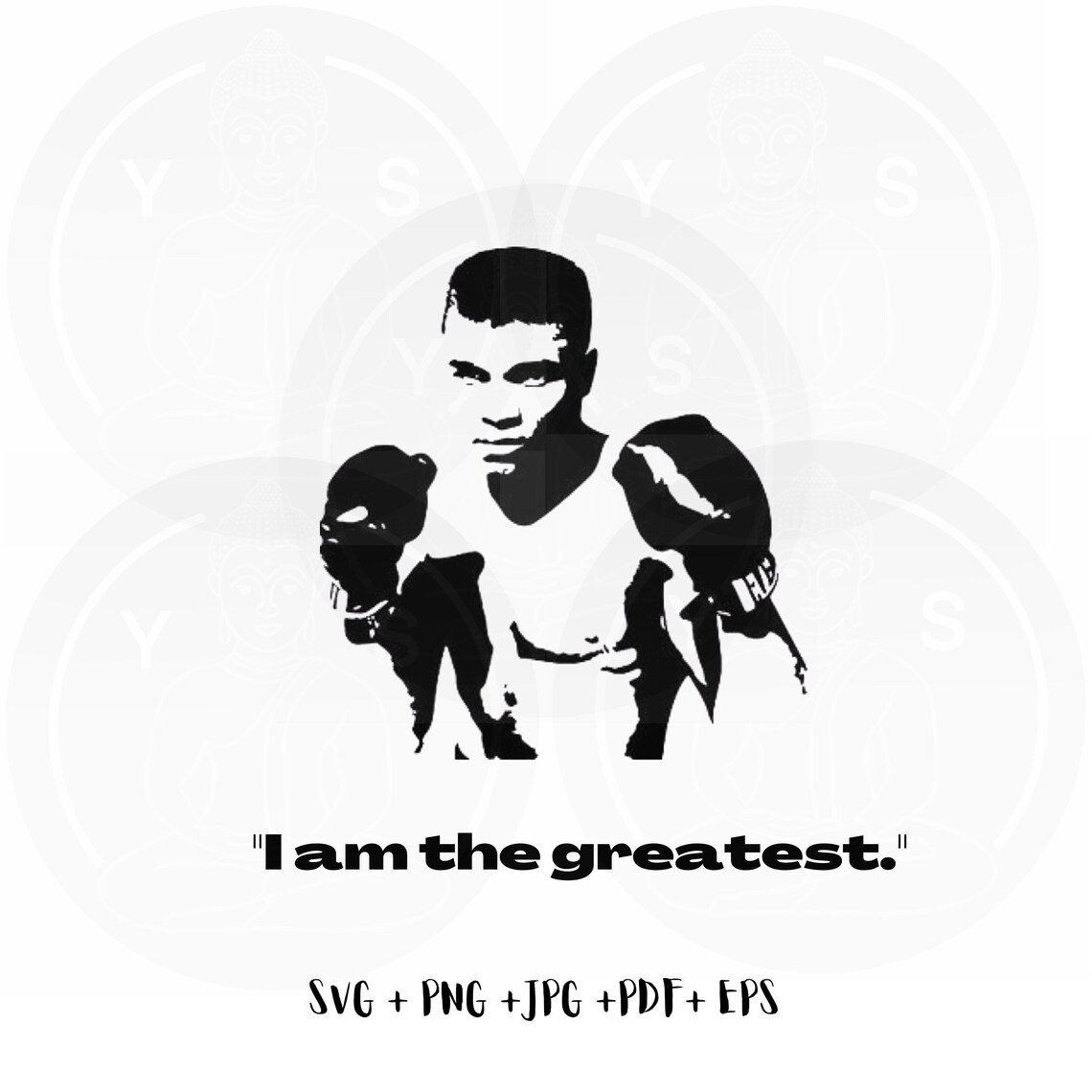 Muhammad Ali Svg Png Jpg Pdf | Boxing Clipart | Cricut Cut File ...