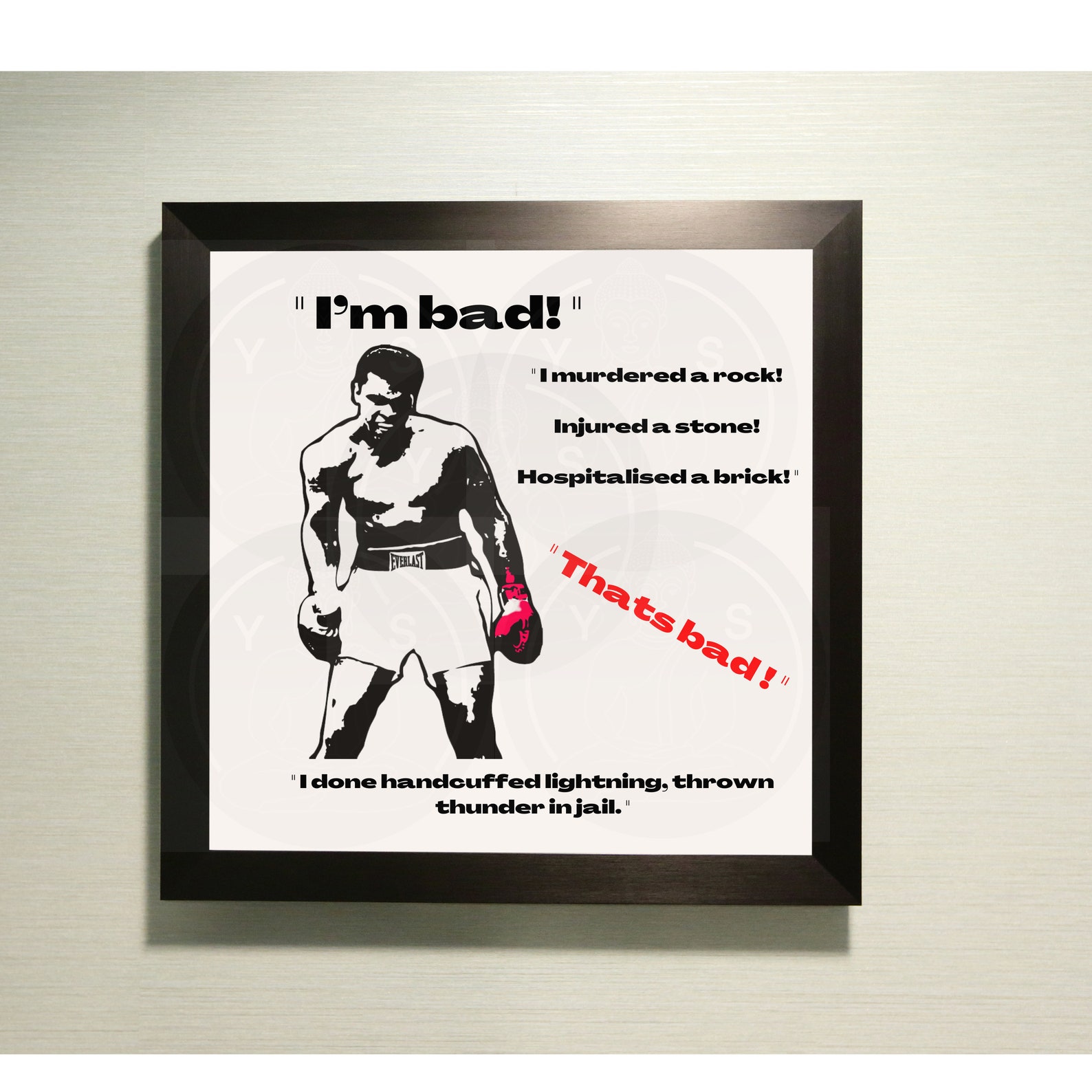 Muhammad Ali Art Work 1. - Clipart Svg/png Jpg Pdf Eps/cricut ...