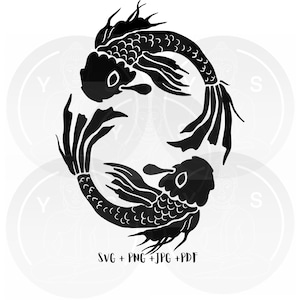 Pisces- 12 star signs/zodiac signs clipart Svg Png Jpg Pdf/Cricut/ Silhouette/Cut File/Clipart/Vector Files/Astrology Art/Digital Downloads
