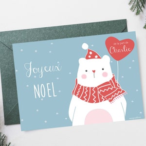 Carte postale de Noel - ours
