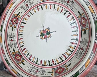 Assiette marocaine design de collection faite à la main