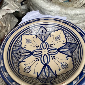 Plato decorativo marroquí hecho a mano