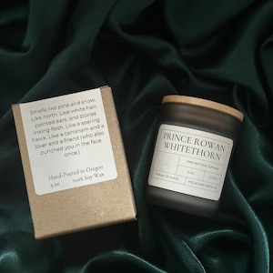 Prince Rowan Whitethorn Candle