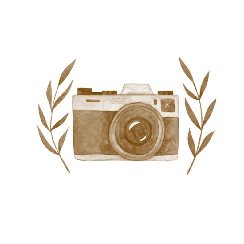 18 Digital Brushes for Photography Presets, camera Brush