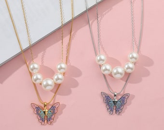 Fairytopia Mermaidia-Elina Butterfly-Butterfly Necklace-Mermaidia Pendants-Elina Necklace-Butterfly Pendant-Mariposa Pendant-Mariposa Neckla