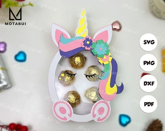 Unicorn Candy Box 2 Lamp For Easter Decor, Unicorn Candy Box SVG for Cricut Project DIY, Unicorn Candy Box Shadow Box