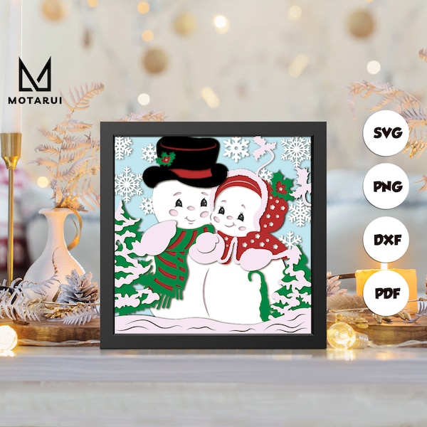 Snowman shadow box svg, Snowman paper cut light box, cricut files, 3D Nativity Scene shadow box, layered cardstock svg Snowman shadow box svg, Snowman paper cut light box, cricut files, 3D Nativity Scene shadow box, layered cardstock svg