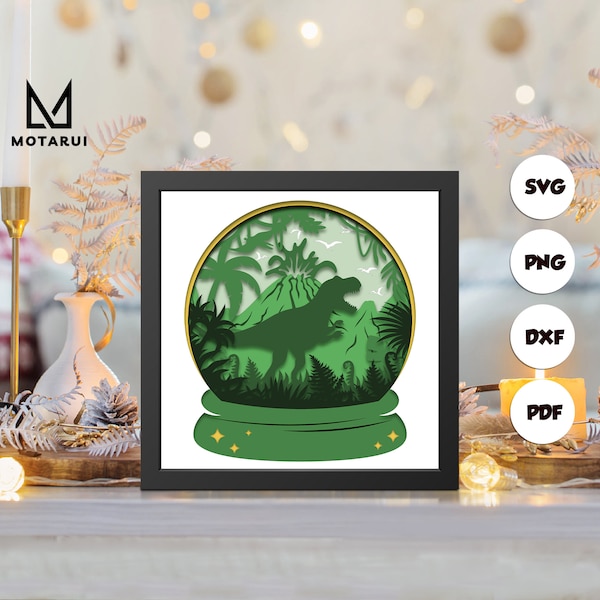 Dinosaurs shadow box svg, Dinosaurs paper cut light box, cricut files, 3D Dinosaurs shadow box, layered cardstock svg 4 Dinosaurs shadow box svg, Dinosaurs paper cut light box, cricut files, 3D Dinosaurs shadow box, layered cardstock svg 4