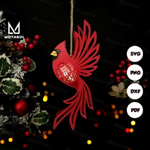 Kardinalvogel Laternenlampe für Wohnkultur, Kardinalvogel Laterne SVG für Cricut Projekt DIY, Kardinalvogel Schattenbox