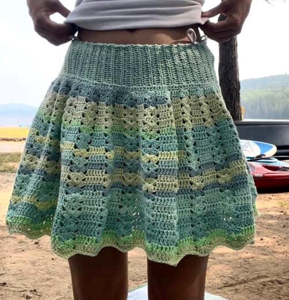 スカート Olive Crochet Skirt leinwande スカート Olive Crochet Skirt leinwande leinwande（ライン