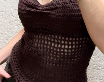 Patrón de crochet para camisola de malla | PDF | Ideal para principiantes | Ajustable