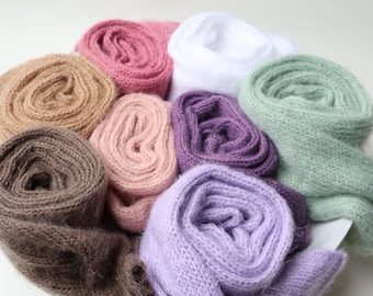 Knitted Newborn Photo Wrap: Mega Soft Baby Photography Prop