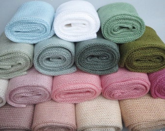 Mohair Newborn Wrap: Knit Photo Prop Blanket