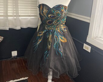 Peacock Dress - Etsy