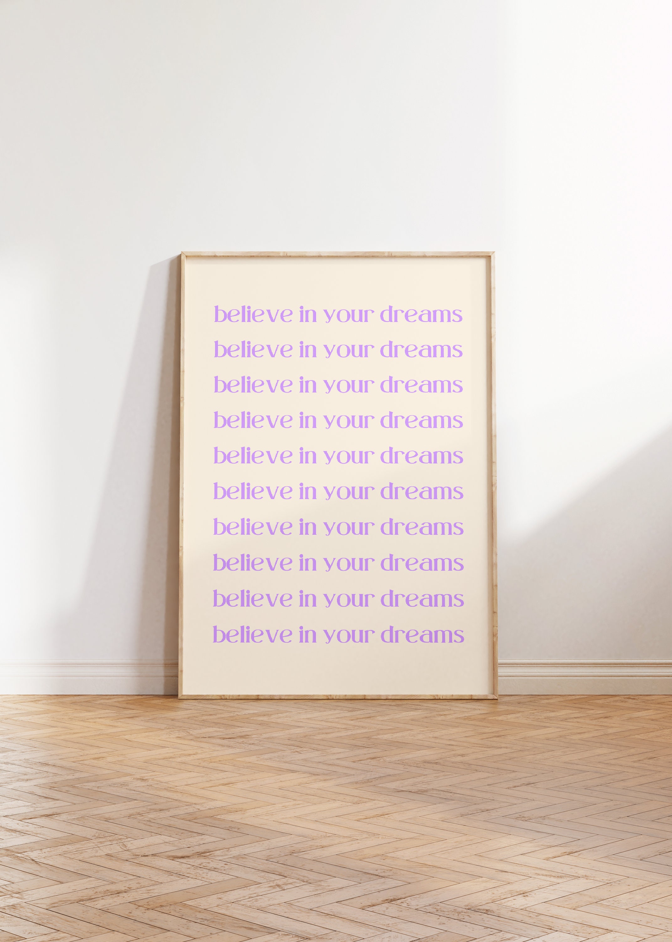 Purple Aura Poster Set of 3 Affirmation Wall Art, Trendy Gradient ...