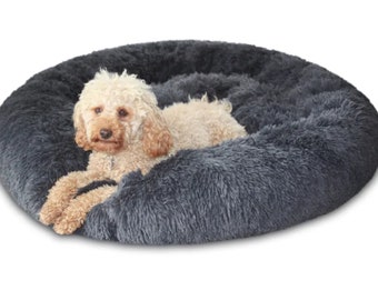 Pet Calming Bed Dog Bed, Cat Bet, Fluffy Dog Bed, Washable Dog Bed