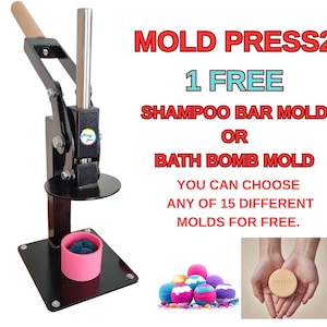 Pcapzz Bath Bomb Press Machine And Mold Set Stainless Steel Bath Bomb Press Machine Mold Set Stainless Steel Kit Plastic Diy Maker Making Spa Fizzy Bombs