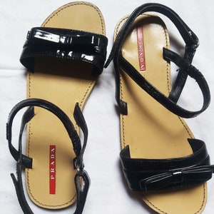 Prada Original Patent Leather Sandal EU35/UK3/US4.5