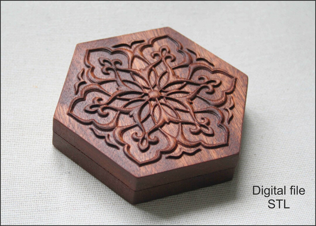 Hexagon Jewelry Box Files for CNC and 3D Printer in STL Etsy