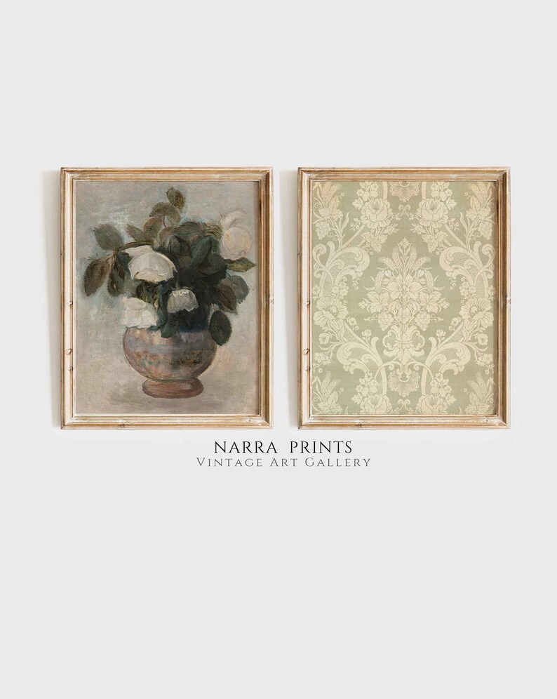 Printable Vintage Gallery Wall Art SET Warm Aesthetic Decor Etsy Canada