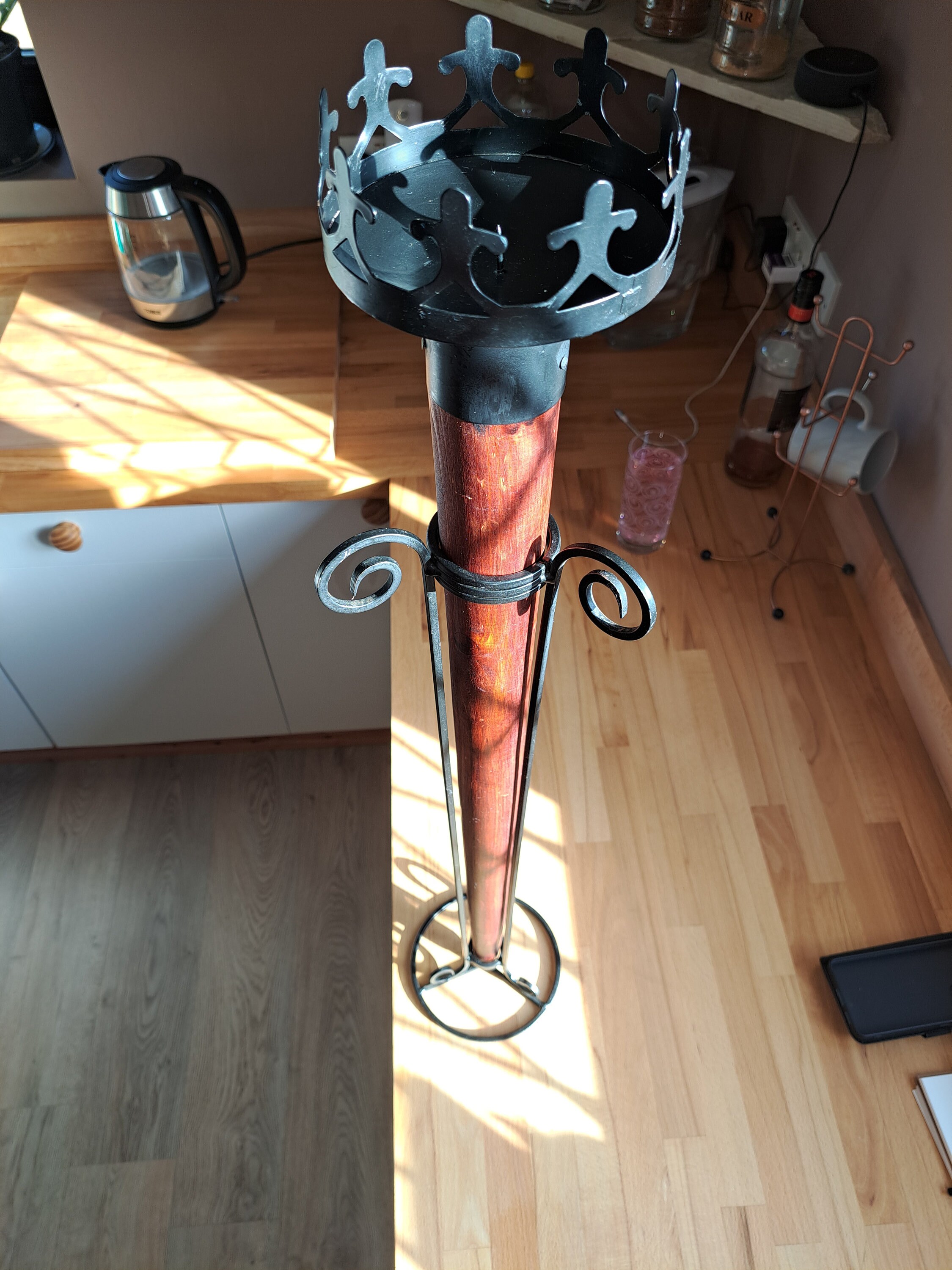 Medieval Style Floor Standing Candle Holder Etsy