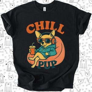 Chill Pup Unisex Softstyle T-Shirt, Funny Dog Tees, Casual Wear, Pet Lover Gift, Comfortable Apparel, Relaxed Vibe