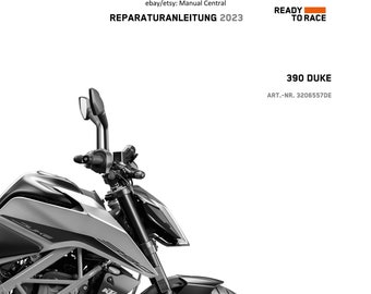 PDF - German Language - KTM 2023 - 390 Duke - Reparaturanleitung - Service Workshop Repair Manual