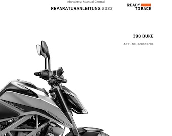 German Language - KTM 2023 - 390 Duke - Reparaturanleitung - Service Workshop Repair Manual