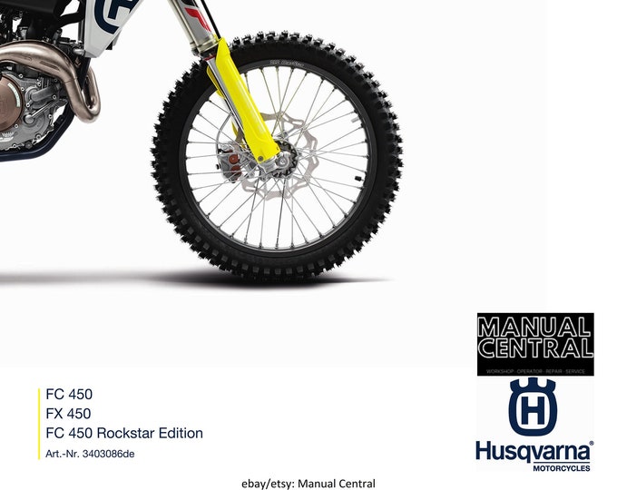 German Language - Husqvarna 2019 - Fc Fx 450 Rockstar - Reparaturanleitung