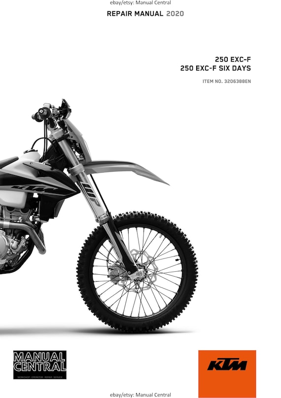 PDF - KTM 2020 - 250 EXC-F Six Days - Service Workshop Repair Manual