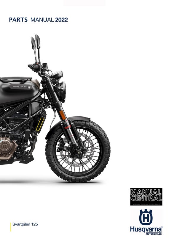 Husqvarna 2022 Svartpilen 125 - Parts Manual Catalog