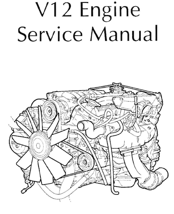 Jaguar V12 Engine - 1994 Edition Service Workshop Repair Manual