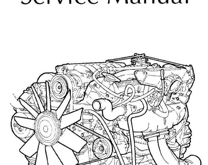 Jaguar V12 Engine - 1994 Edition Service Workshop Repair Manual