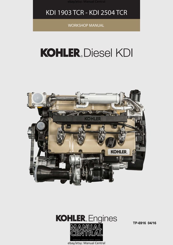 Kohler Diesel - KDI 1903 2504 TCR - Workshop Service Repair Manual